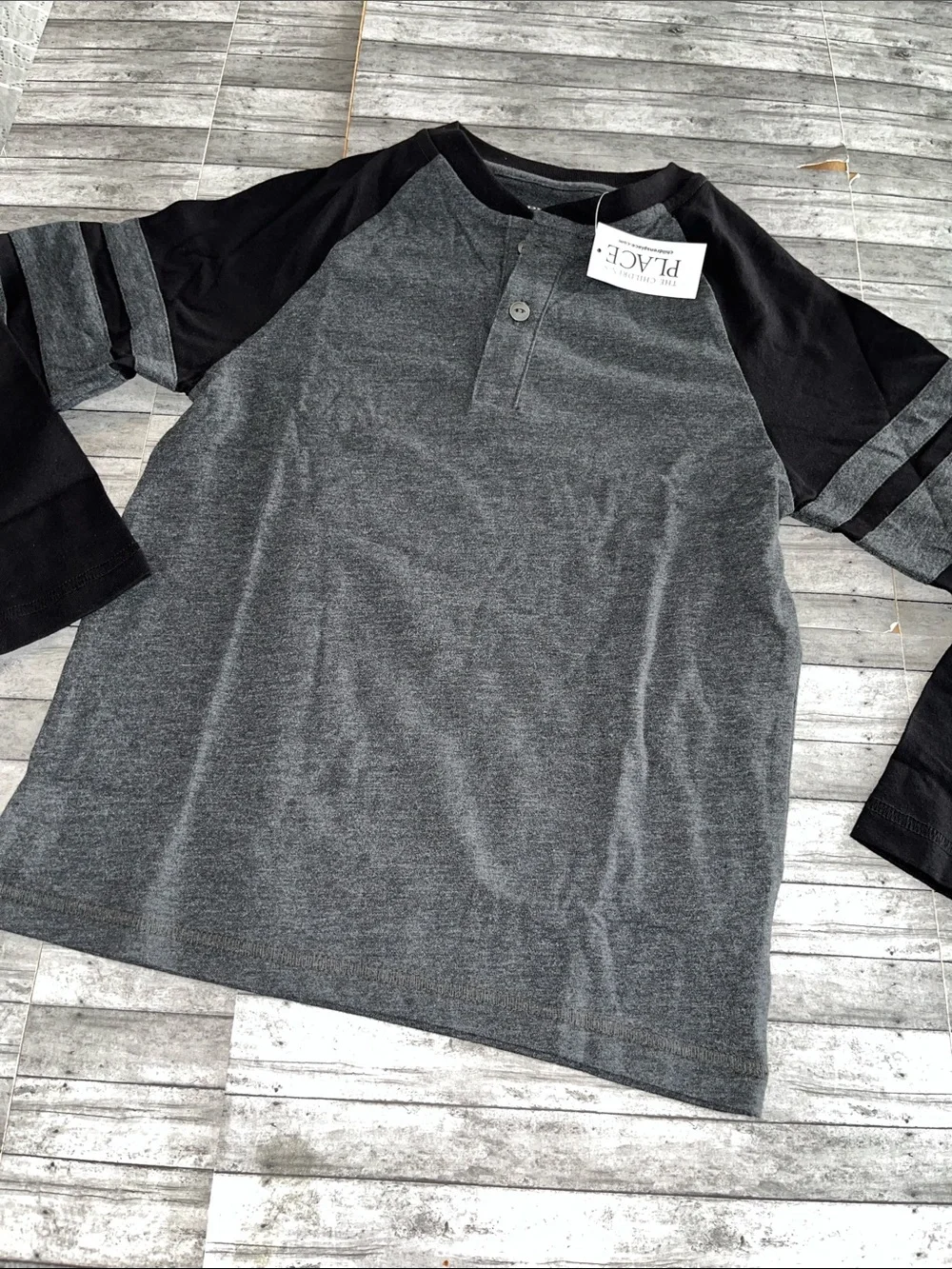 The Children's Place Two-Tone - Gray & Black